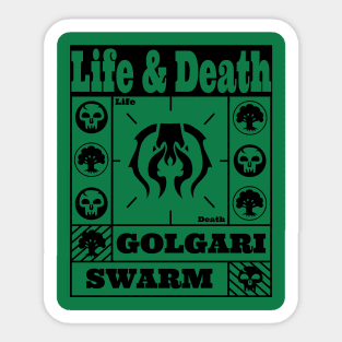 Golgari Swarm | Life & Death | MTG Guild Black on Green Design Sticker